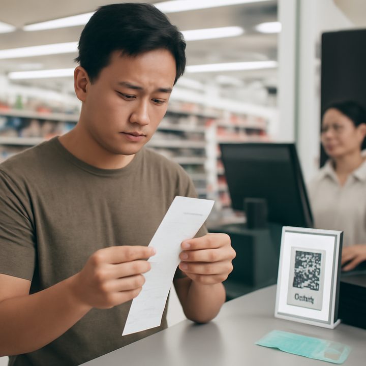 Receipt and checkout rounding context in Malaysia