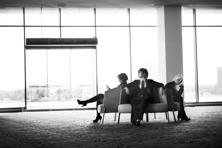 Business team strategy discussion in office